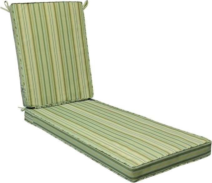 AAAAAcessories Outdoor Chaise Lounge Cushions, Fade-Resistant, Waterproof Patio by AAAAAcessories