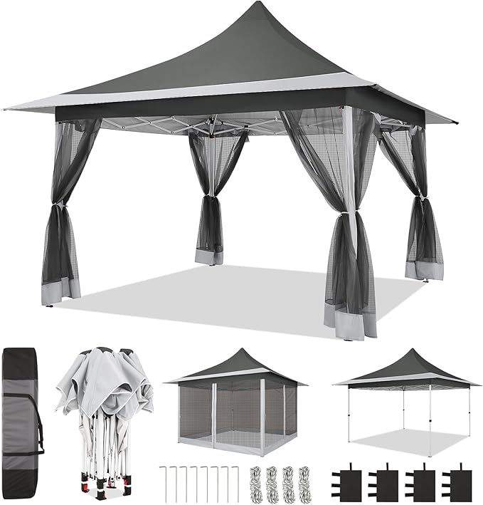 COBIZI 12x12 Pop up Canopy Gazebo on Clearance, Outdoor Canopy Tent by COBIZI