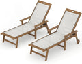 LUE BONA Chaise Lounge Chair Outdoor, HDPS and HDPE Wicker Chaise Lounger by LUEBONA
