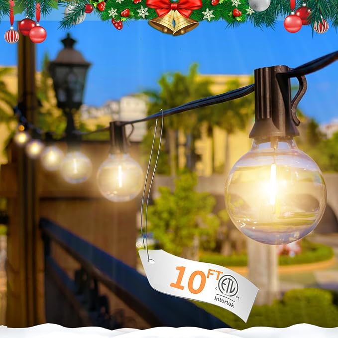 10FT LED Outdoor String Lights by SOLROS+STUDIO