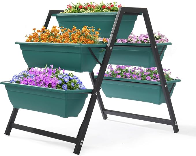 Vertical Garden Planter, Raised Garden Beds Outdoor by VINGLI