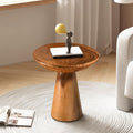Mushroom Side Table, Teak Stool, Natural Plant Stand by JOLLYMER