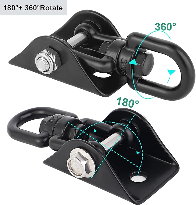 Porch Swing Hanging Kit, 360°Rotating 1200 lb Capacity Hanger - Image 2