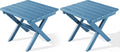 SERWALL Folding Outdoor Side Table Set of 2, Portable Adirondack Side Table by SERWALL