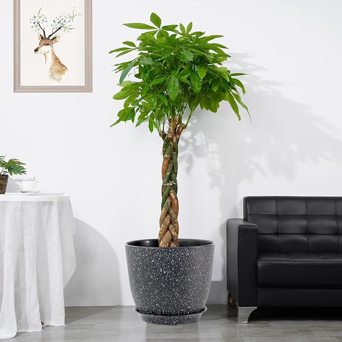 12inch Large Plant Pot, Modern Plastic Planter - Image 6