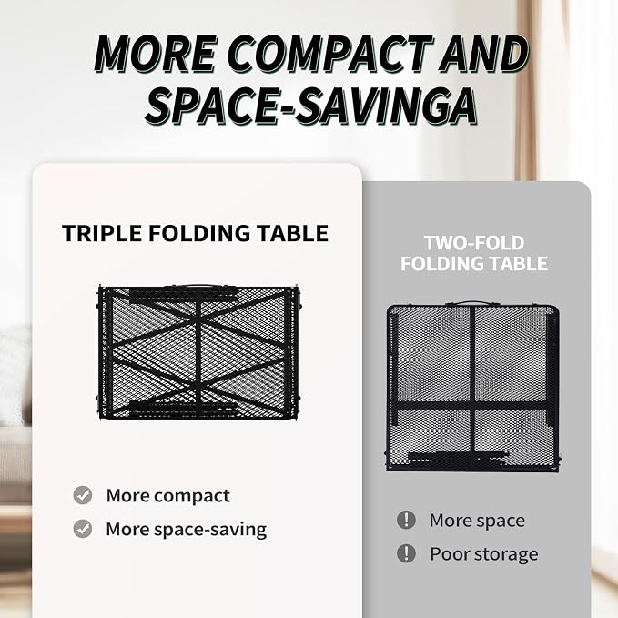 Folding Gril Table, 4x2 FT Camping Table - Image 7