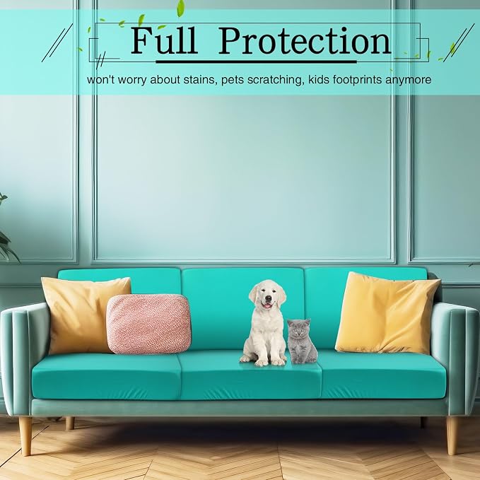 Newwiee 8Pcs Patio Cushion Covers Stretch Outdoor Cushion Cover Replacement - Image 6