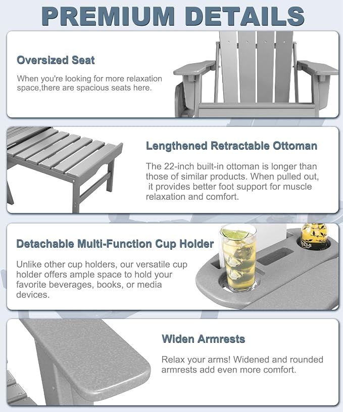 Adjustable Adirondack Chair - Image 6
