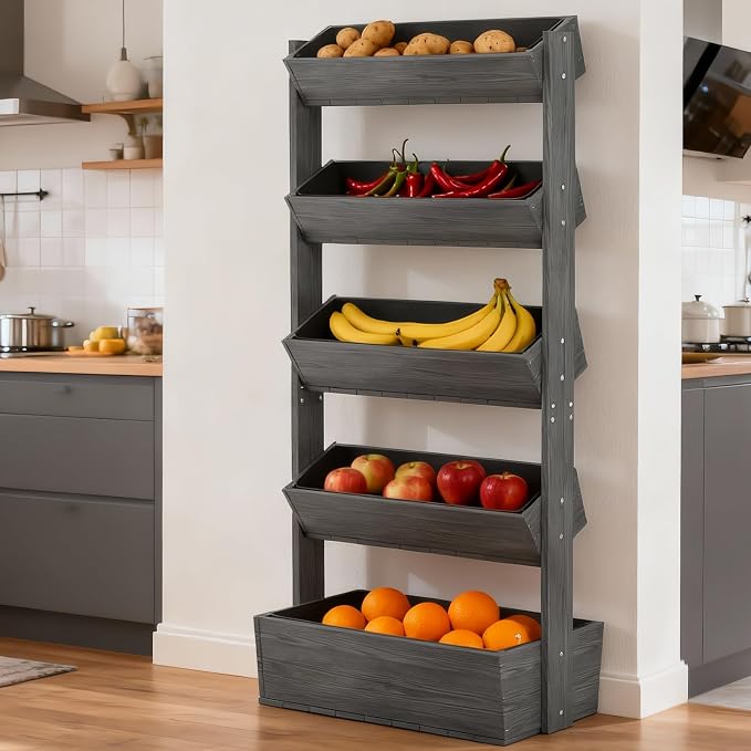 Wooden Vertical Raised Garden Bed, 5 Tier Garden Planters Raised Beds - Image 9