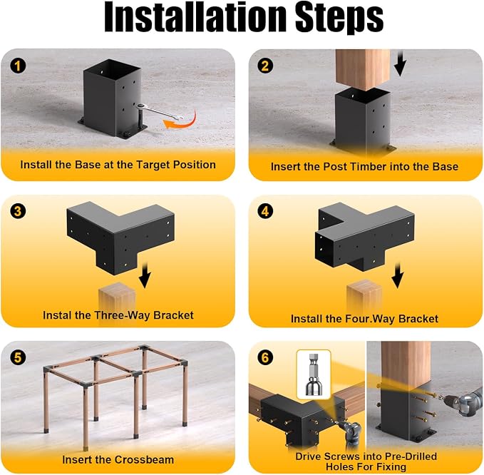 Pergola Kit, Pergola Bracket kit - Image 5
