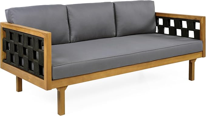 Christopher Knight Home Rosie Patio Sofa and Coffee Table Set, 2 Piece Outdoor - Image 8