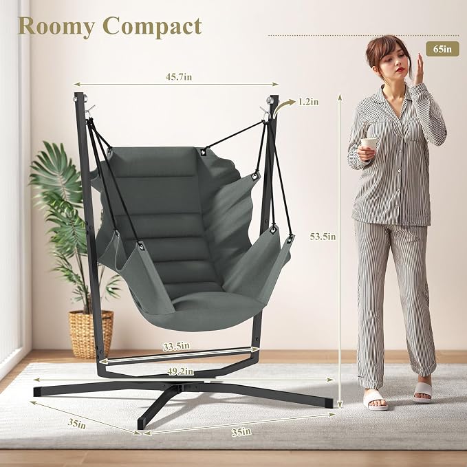 360° Swivel Hammock Swing Chair - Image 5