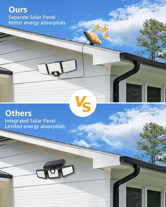 Lepro Solar Security Lights Outdoor Motion Sensor, 2 in 1 Separated and - Image 3