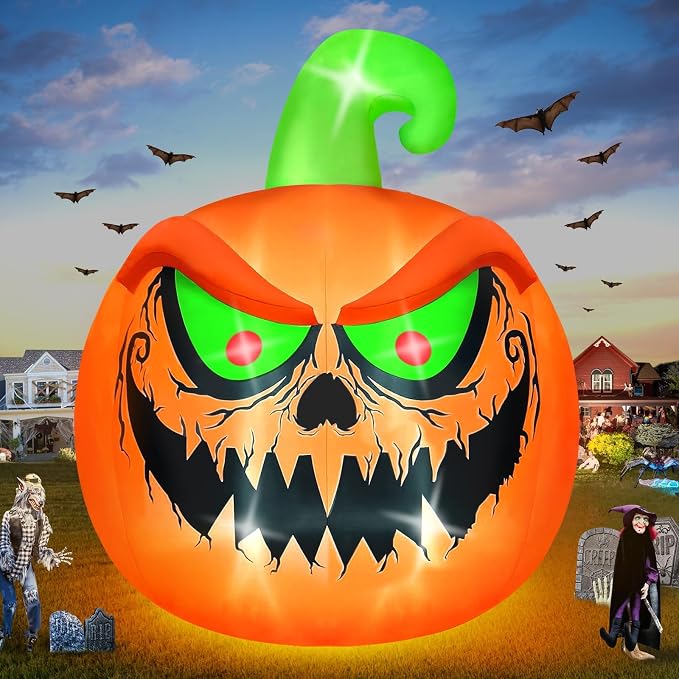Kalolary 15 FT Giant Halloween Inflatable Pumpkin Outdoor Decorations Blow Up - Image 5