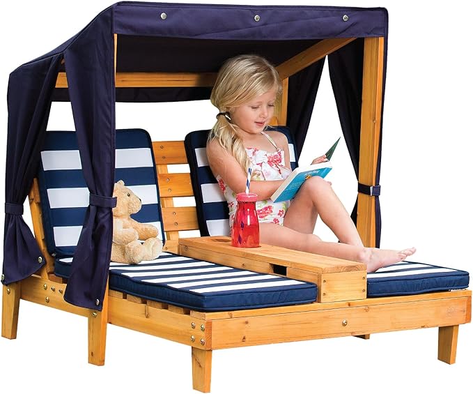 KidKraft Wooden Outdoor Double Chaise Lounge by KidKraft