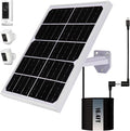 Solar Panel for Security Camera 2 in 1 Port 10W Ring Camera Solar Charger by Unknown