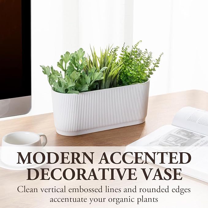 MyGift 11 Inch Ceramic Herb Planter - Image 2