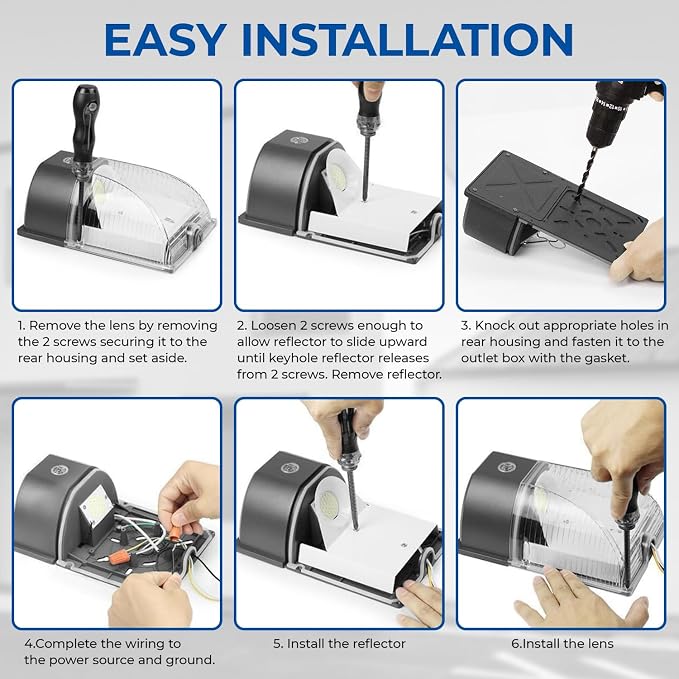 CINOTON 26W LED Wall Pack Light - Image 6
