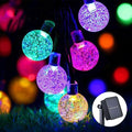 Solar String Lights Outdoor 100 Led 40 Feet Multi-Color Crystal Globe Lights by LightUpYourLife