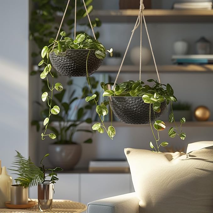 LA JOLIE MUSE Hanging Planters for Indoor Plants, Medium Hanging Planters - Image 4