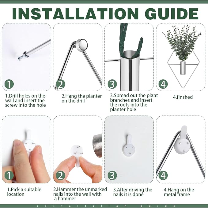 Jexine 4 Pcs Hanging Planters - Image 3