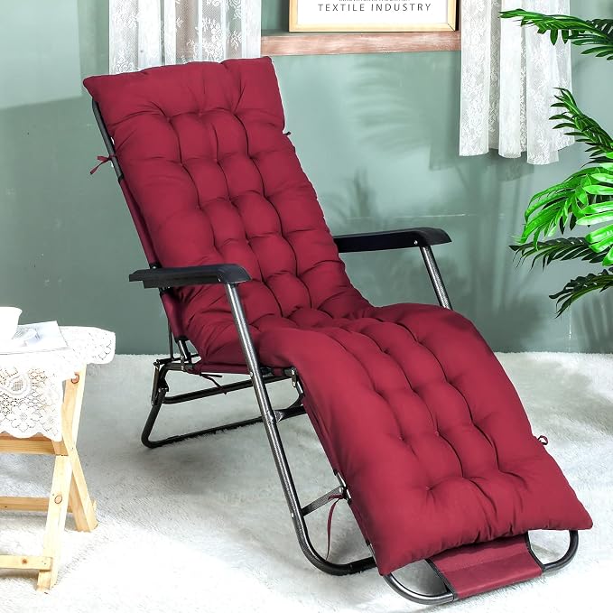 Bucherry 67 x 19 Inch Chaise Lounge Cushions Soft Lounge Chair Cushion Gravity - Image 9