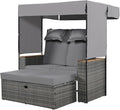 2-Piece Outdoor Rattan Daybed by Unknown