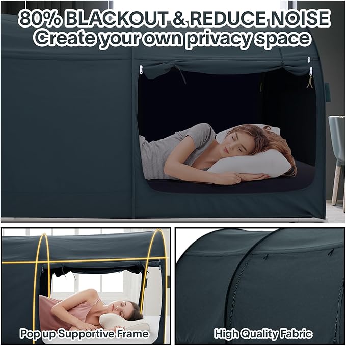 Alvantor® Bed Canopy Tents Dream Privacy Space Twin Bunk Bed Sleeping Tents - Image 8