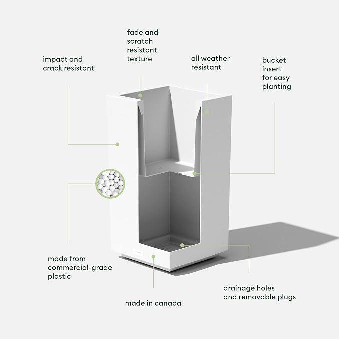 Veradek Block Series Pedestal Planter - Image 2