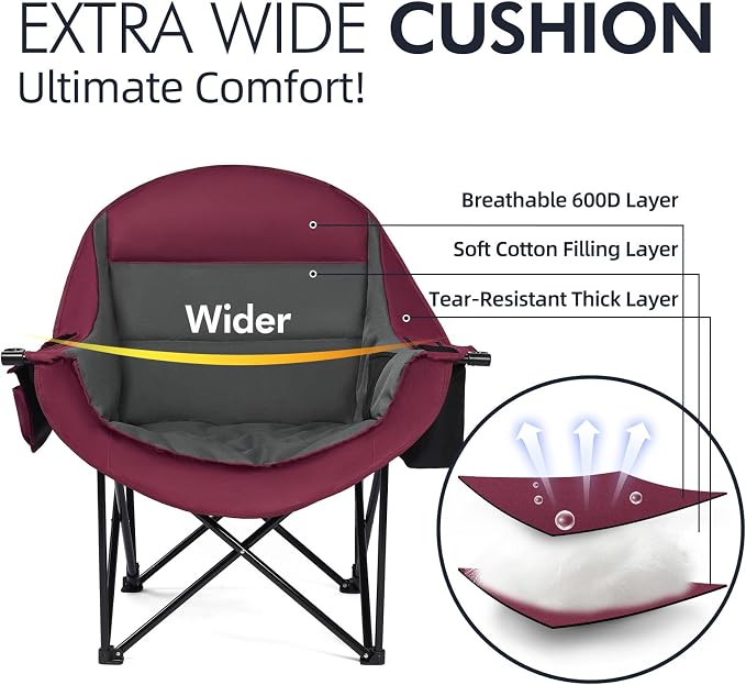 Oversized Camping Chair for Adults - Image 3