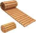 LINSHRY 12FT Wooden Garden Pathway, Outdoor Roll Out Decorative Garden Walkway by Linshry