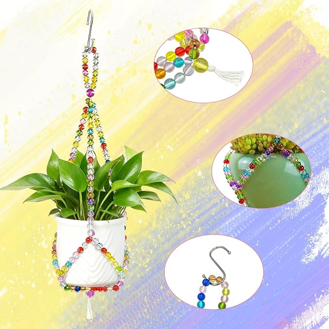 2 Pack Macrame Plant Hangers - Image 3