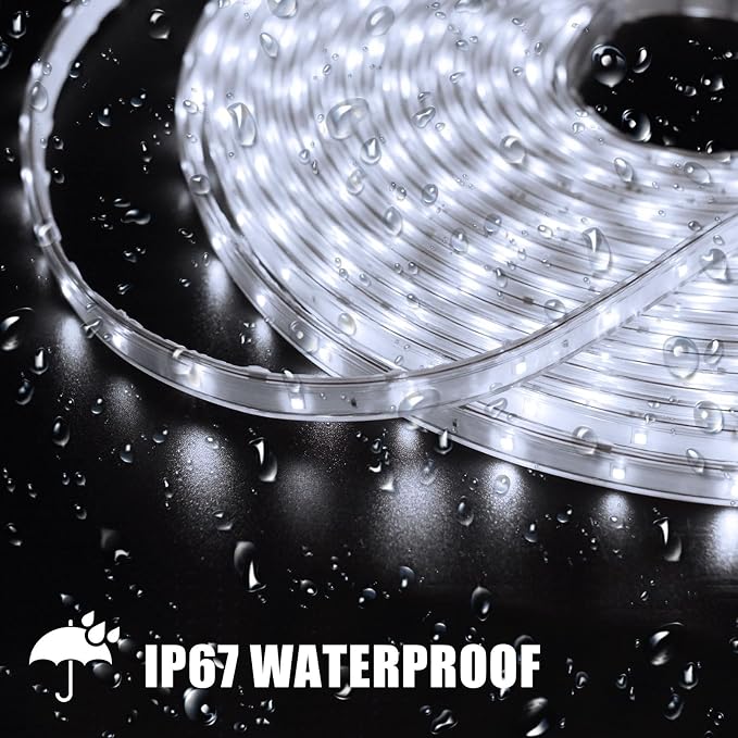 DBFAIRY 50Ft Solar LED Strip Lights Outdoor, Large Capacity Solar Powered - Image 3