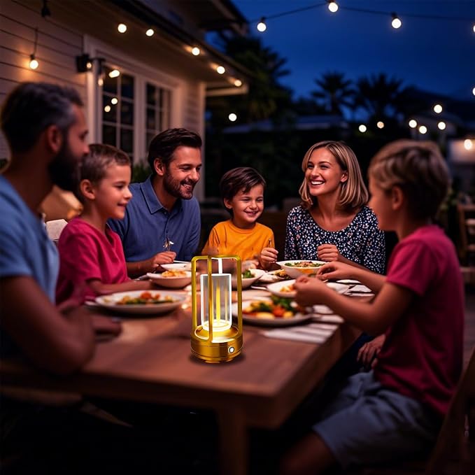 Outdoor Table Lamp, 4000mAh Rechargeable Battery Operated lamp, 3 Color - Image 7