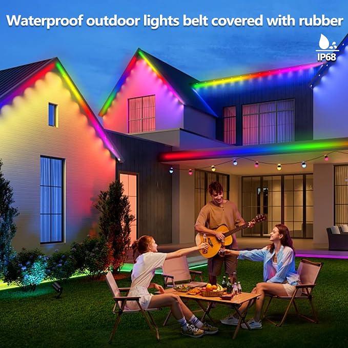 100FT Outdoor LED Strip Light Waterproof, IP68 Outside RGB+IC Light Strip - Image 5