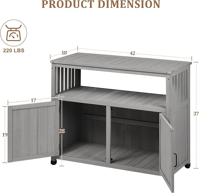 Mederlo Wooden Patio Bar Table Set - Image 4