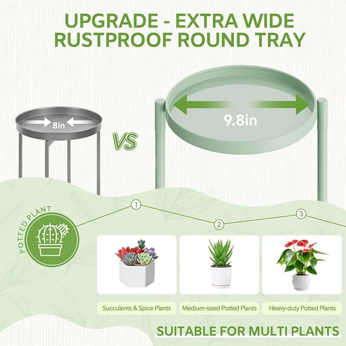 iDavosic.ly 7 Tier Large Plant Stand Indoor, 10 Inch Wide Tall Corner Metal - Image 3