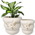Terracotta Pots with Drainage Holes Bee Decor, Ceramic Pots by YBXYIBOXUAN