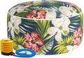 Magpie Fabrics Indoor/Outdoor Inflatable Stool Ottoman Pouf, Water Repellent by Magpie+Fabrics