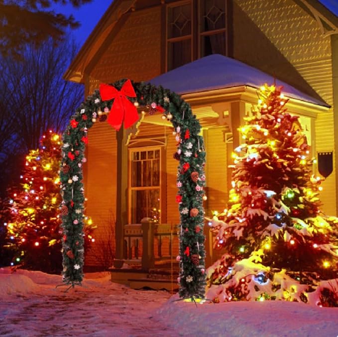 VINGLI Christmas Artificial Tree Arch, Holiday Parties, Festival Home Decor - Image 6