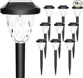GIGALUMI 10 Pack Solar Lights Outdoor, Solar Pathway Lights by GIGALUMI