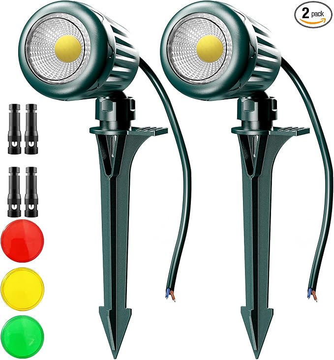 12V24V Low Voltage Landscape Lights Outdoor, 6000K White LED Landscape Lights by Unknown