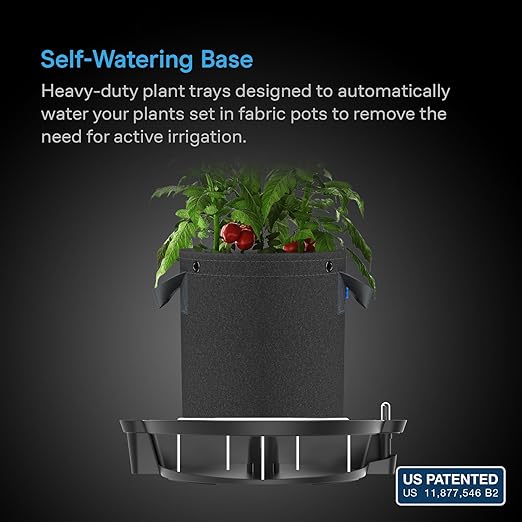 AC Infinity Self-Watering Fabric Pot Base, Elevated Plant Saucers - Image 2