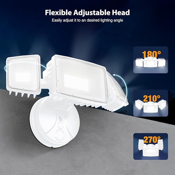 Onforu 100W 11000LM Flood Lights Outdoor, Brightness Security LED Flood Lights - Image 5