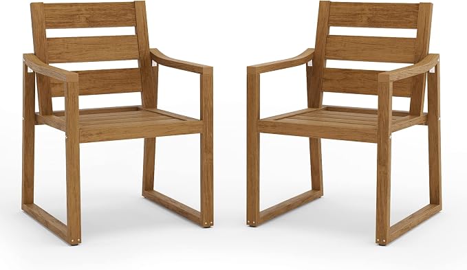 HDPS Outdoor Dining Chairs Set of 2, Patio Dining Chairs - Image 6