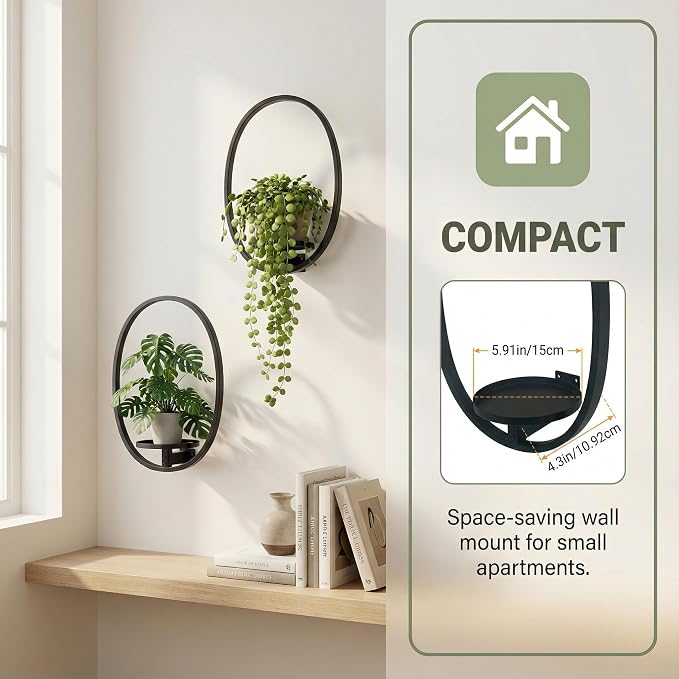 2 Pack Plant Stand Indoor Outdoor Hanging Planters - Image 2