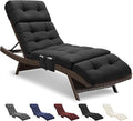 Outdoor Chaise Lounge Chair Cushion Waterproof 74.4 x 22 x 4.7 Inches Lounge by Unknown
