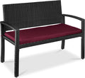 Best Choice Products Outdoor Bench 2-Person Wicker Garden Patio Benches Seating by BestChoiceProducts