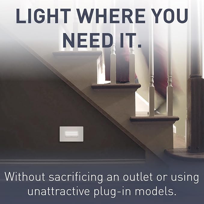 Legrand radiant NTLHORZWCC6 Horizontal Step Light Full Adjustable LED Night - Image 6