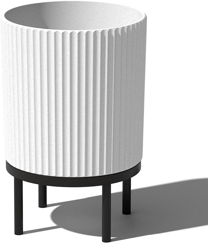 Veradek Demi Series Round Planter w/ Stand by VeradekOutdoor